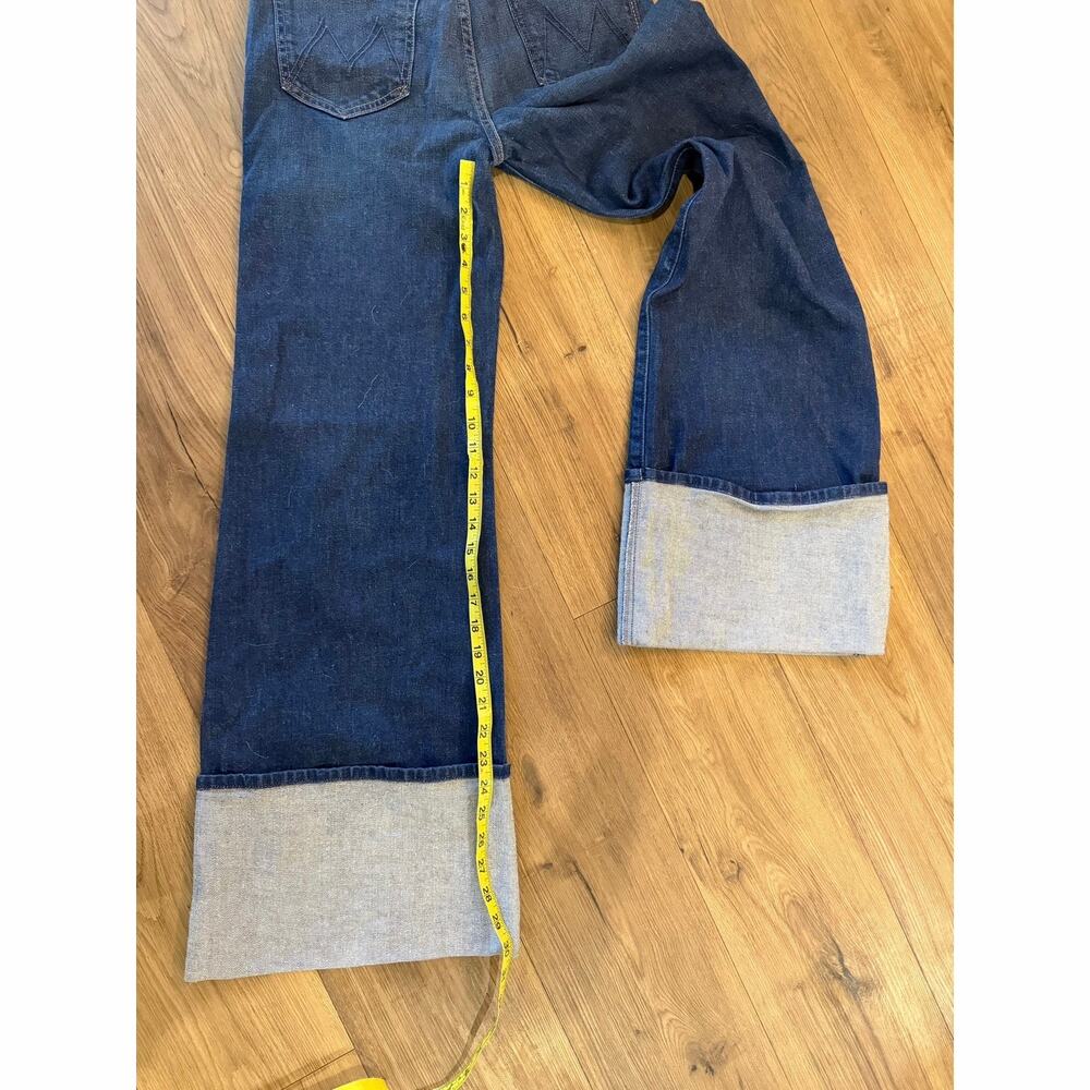 MOTHER The Hustler Roller Sneak Cuff Jeans Kicks & Riffs Size 27 - Picture 4 of 7